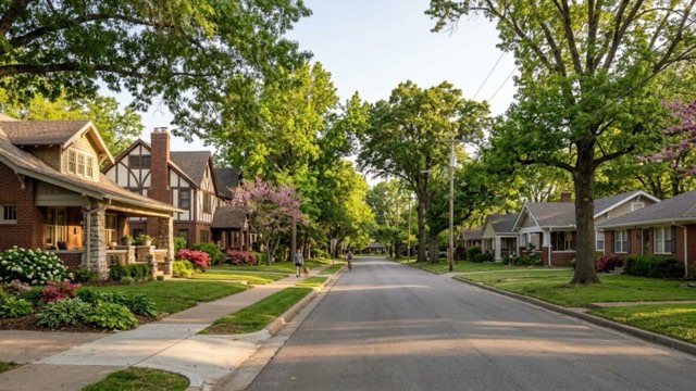 Tulsa, Oklahoma residential neighborhood street